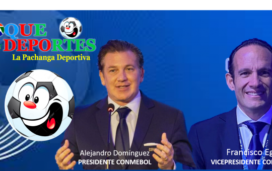 ALEJANDRO DOMÍNGUEZ Y FRANCISCO EGAS PRESIDENTE Y VICEPRESIDENTE DE LA CONMEBOL. 6